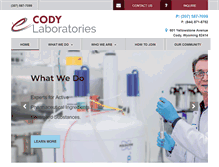 Tablet Screenshot of codylabs.com